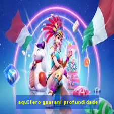 aqu铆fero guarani profundidade