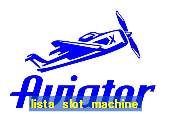 lista slot machine da bar