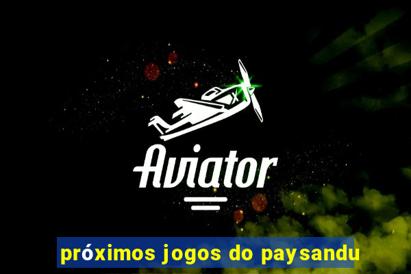 próximos jogos do paysandu