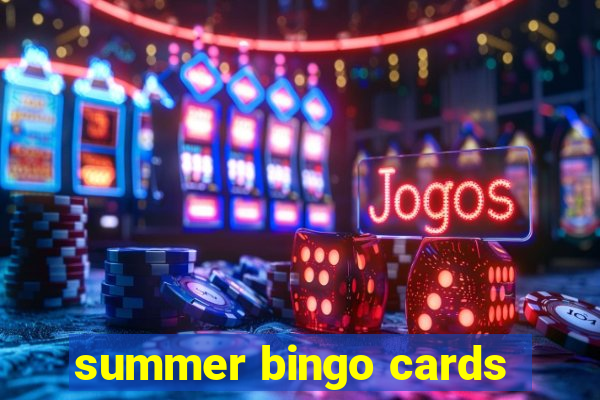 summer bingo cards