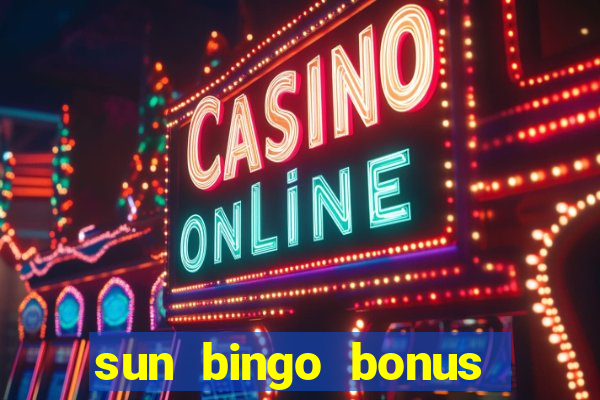 sun bingo bonus terms and conditions