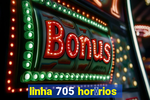 linha 705 hor谩rios