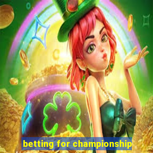 betting for championship