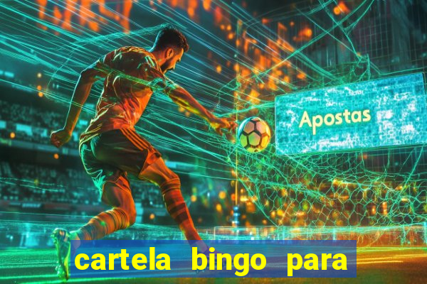 cartela bingo para cha de cozinha imprimir gratis