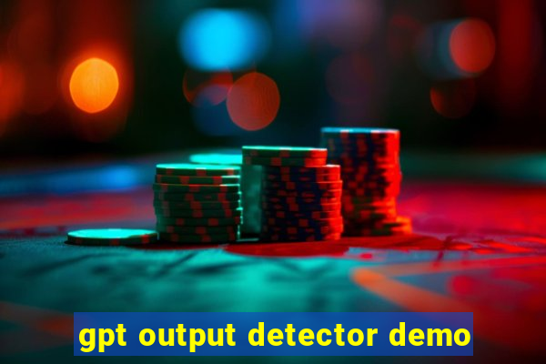 gpt output detector demo