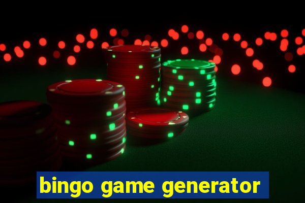 bingo game generator