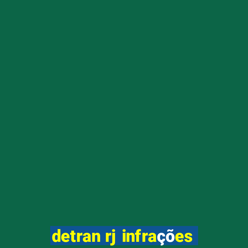 detran rj infrações