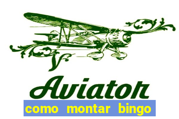 como montar bingo brinquedos toia