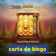 carta de bingo