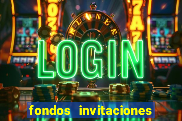 fondos invitaciones de bingo para editar