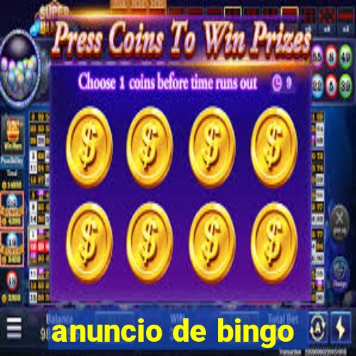 anuncio de bingo