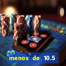 menos de 10.5 escanteios o que significa