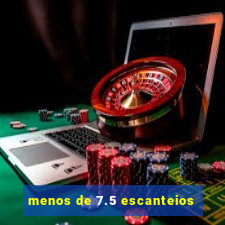 menos de 7.5 escanteios