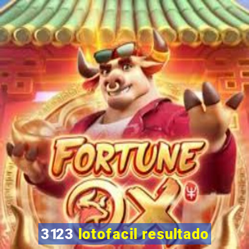 3123 lotofacil resultado