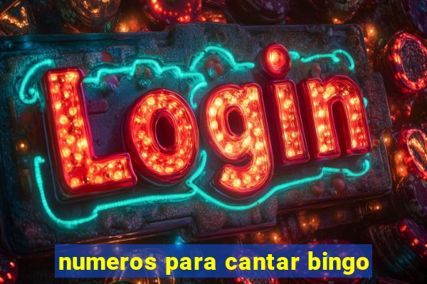 numeros para cantar bingo