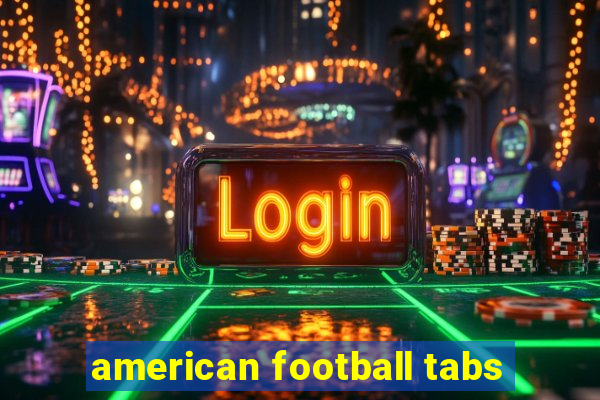 american football tabs