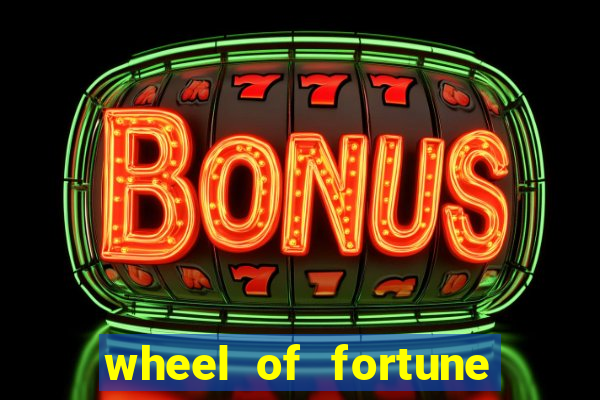 wheel of fortune slots machine