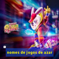 nomes de jogos de azar