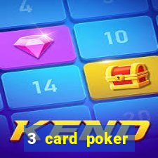 3 card poker casino odds