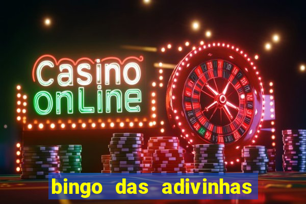 bingo das adivinhas para imprimir