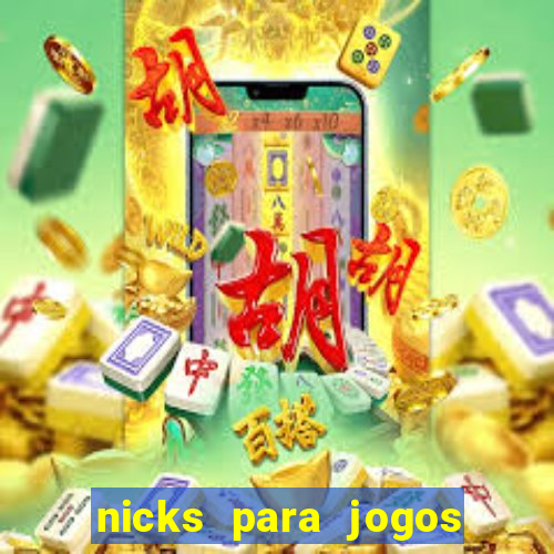 nicks para jogos de tiro