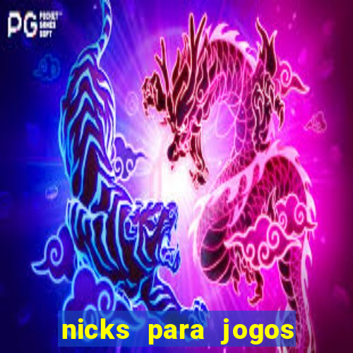 nicks para jogos de tiro