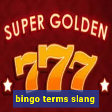 bingo terms slang