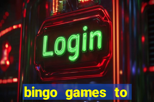 bingo games to play for free