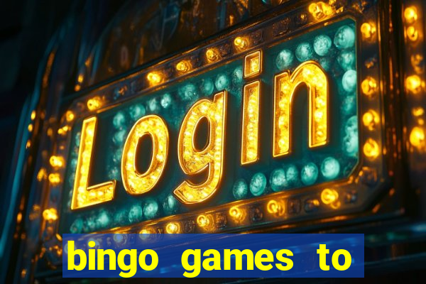 bingo games to play for free