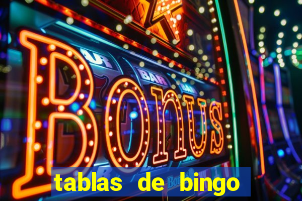 tablas de bingo para imprimir en excel