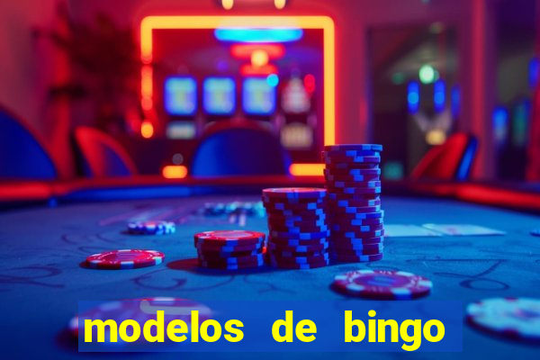 modelos de bingo para imprimir