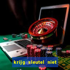 krijg sleutel niet uit slot