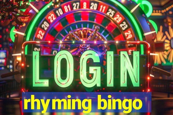 rhyming bingo