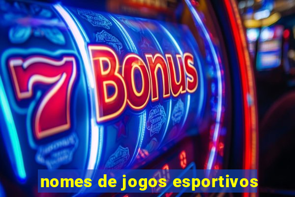 nomes de jogos esportivos