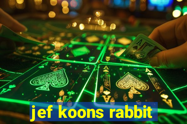 jef koons rabbit