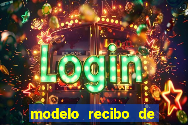 modelo recibo de pagamento autonomo