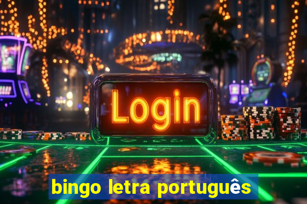 bingo letra português