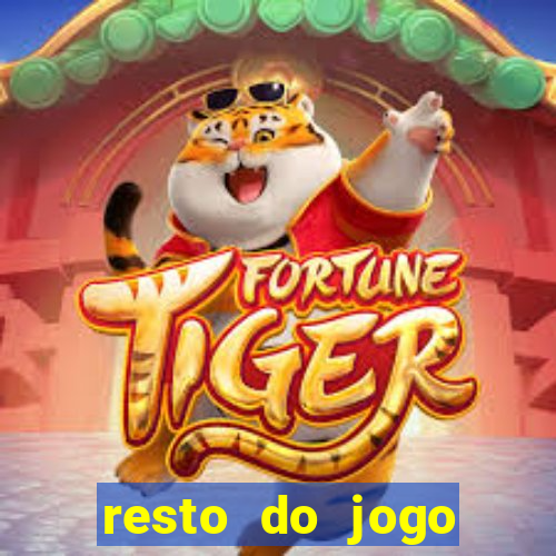 resto do jogo placar atual