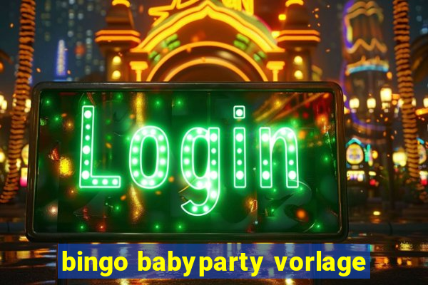 bingo babyparty vorlage