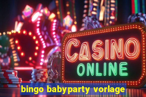 bingo babyparty vorlage