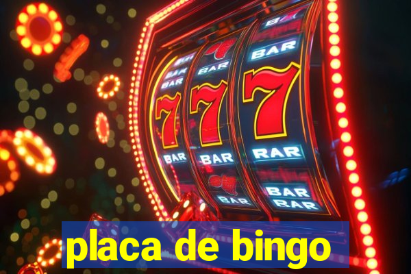 placa de bingo