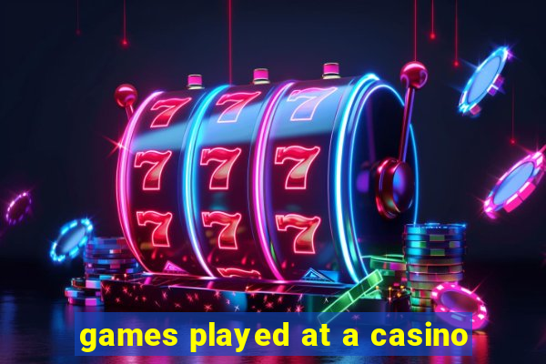 games played at a casino