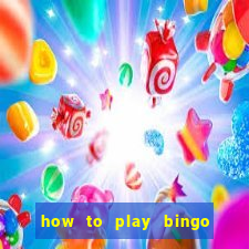 how to play bingo for money