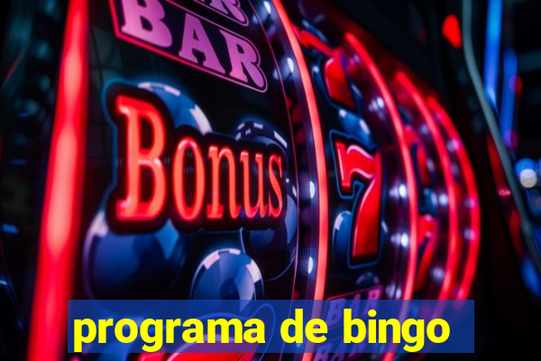 programa de bingo