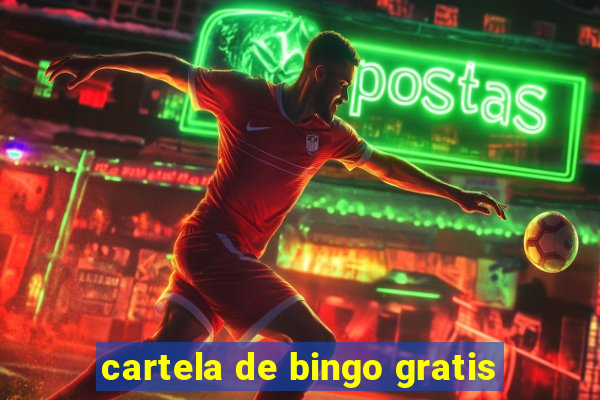 cartela de bingo gratis