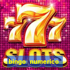 bingo numerico educa??o infantil