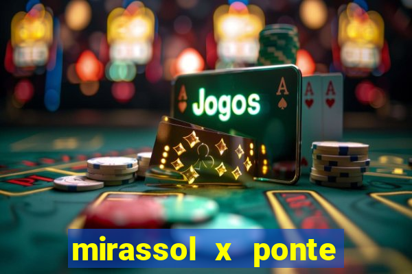 mirassol x ponte preta palpite