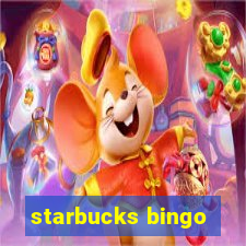 starbucks bingo