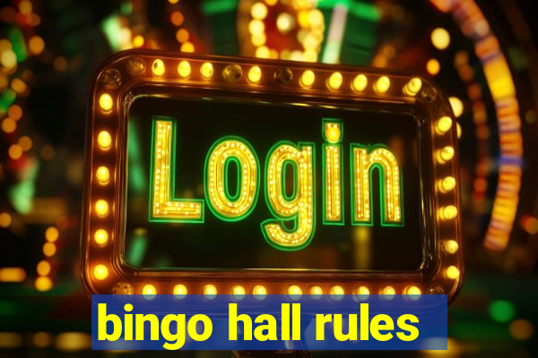 bingo hall rules