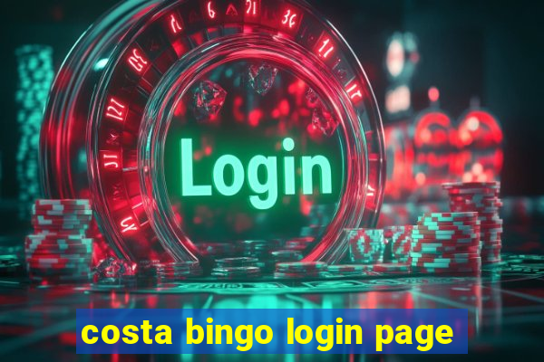 costa bingo login page